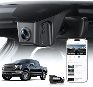Ovaman 4K Front STARVIS 2 & Rear 1080P OEM Dash Cam Custom Fit for Ford F150/F250/F350/F450 Super Duty 2013-2026,Hidden Dashcam,WiFi App,Loop Recording,G-Sensor,Parking Monitor,128GB Card Included