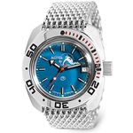 VOSTOK | Scuba Dude Amphibian Automatic Self-Winding Russian Military Diver Wrist Watch | WR 200 m | Fashion | Business | Casual Men's Watches | Model 710059 Mesh Bracelet B®