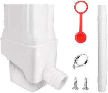 Rainwater Collection System, Rain Barrel Diverter Kit Fits 2 “x 3’’ Standard Downspoutand,White