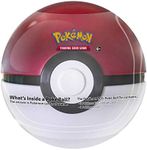 Pokemon TCG: Poke Ball Tin Red - 3 Booster Pack with 1 Coin