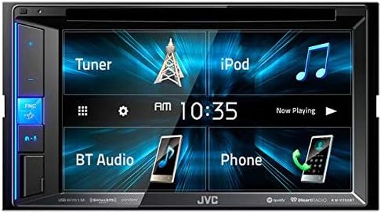 JVC KW-V250BT Multimedia Receiver Featuring 6.2" WVGA Clear Resistive Touch Monitor/Bluetooth / 13-Band EQ