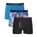 Hanes X-Temp Total Support Pouch Men's Underwear Trunks, Anti-Chafing, Moisture Wicking Underwear, 3-Pack, Size Large