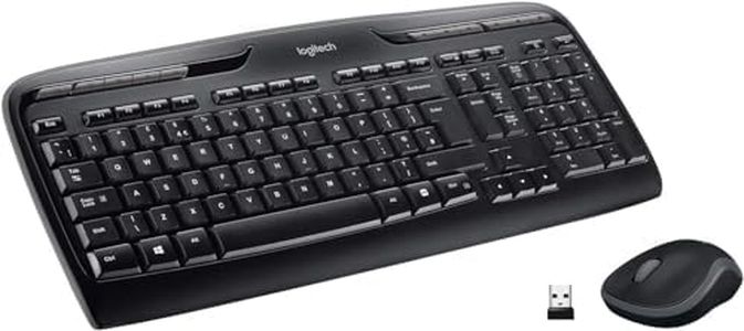 Logitech MK330 Combo Clavier et Souris sans Fil pour Windows, 2,4 GHz avec Récepteur USB, Souris sans Fil Portable, Touches Multimédia, Batterie Longue Durée, PC/Portable, AZERTY Français