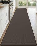 DEXI Kitchen Floor Mats Cushioned Anti Fatigue, 23x86, Large Long Standing Runner Rug Waterproof, Comfort Memory Foam Padded for Front Sink Laundry, Brown