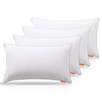 Sweetnight Bed Pillows 4 Pack - Neck Pillow For Sleeping,Hotel Quality Pillows For Side Stomach And Back Sleepers，48 X 74 cm(4 Pack), White