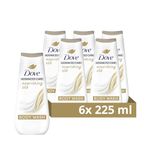 Dove Advanced Care Nourishing Silk Body Wash Body Cleanser shower gel with skin-natural nutrients for instantly silky-soft skin 6x 225 ml