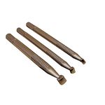 Singring Leather Stamping Tool Beveling Set 4Pcs Smooth Beveler Stamps Stainless Steel Carving DIY LeatherCrafts Kit