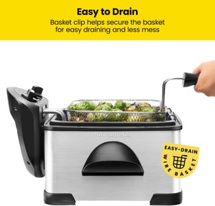 Chefman 4.3L Deep Fryer – Stainless Steel Electric Fryer