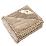 Tefici Electric Heated Blanket Throw, Super Cozy Soft Flannel 50" x 60" Heated Throw with 3 Fast Heating Levels & 4 Hours Auto Off, Machine Washable, ETL&FCC Certification, Home Office Use, Camel