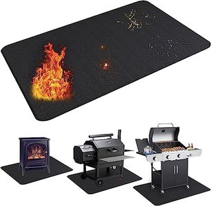 UBeesize Large 65 x 48 inches Under Grill Mat for Outdoor Grill,Double-Sided Fireproof Grill Pad,Indoor Fireplace/Fire Pit Mat,Oil-Proof Waterproof BBQ Protector for Decks and Patios