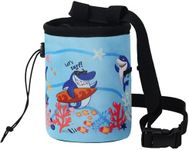 Fanosy Climbing Chalk Bag for Rock Climbers Adults Teenagers Kids Drawstring Closure Indoor Outdoor Training, Rock Climbing, Bouldering, Weightlifting, Gyming Sports, Unique Original Design