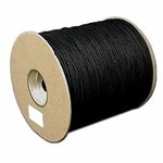 Beadsnfashion Cotton Cord Rope String Black for Bracelet Necklace Beading DIY Handmade Crafts Thread String, Size 1.5mm, Pack of 100 mtrs