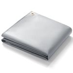 PAWBOSE 6x8ft Welding Blanket, Silicone Coated Fiberglass Fire Blanket for Welding & Cutting - Heavy Duty Fireproof Protection with Storage/Carry Bag for Indoor & Outdoor Use