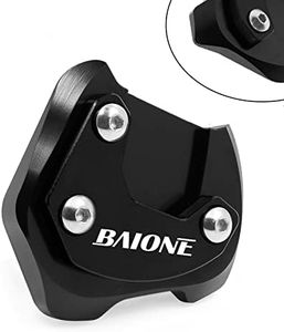Worldmotop Motorcycle Kickstand Pad Side Stand Foot Extension Enlarger Plate Support Compatible with Honda Rebel CMX300 CMX500 CMX 300 CMX 500 2017-2021(Black, CMX500)