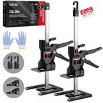 Kolvoii 15.3 inch Labor Saving Arm Jack 2 PCS, Multi-Function Height Adjustment Lifting Device Hand Lifting Jack Tool for Cabinet, Furniture and Door Panel Lifting, Wall Tile Locator