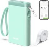 Label Maker Machine with Tape, P21 Portable Bluetooth Label Printer, Wireless Built-in Cutter Sticker Maker Mini Label Makers with Multiple Templates for Organizing Storage Office Home, Green