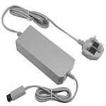 Ruitroliker AC Charger Power Adapter Power Supply Charging Cord for Wii Console (3 Pin UK)