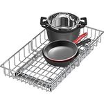 SimpleHouseware Pull Out Cabinet Shelf Organizer, Chrome