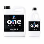Magnifico One Resin - 3.2 KG (3:1) Clear UV-Resistant Epoxy Resin, Smooth Finish, Easy to Use with Self-Leveling.