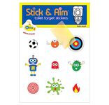 Kids Pack - Toilet Target Stickers with Sticker Applicator Tool, Potty Stickers for Potty Training, Toilet targets for Potty Training Boys. Toilet Stickers for Boys Aim.