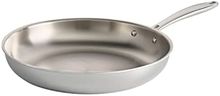 Tramontina 80116/007DS Gourmet 18/10 Stainless Steel Induction-Ready Tri-Ply Clad Fry Pan, 12-Inch, Stainless