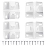 AFZZ Cooler Plastic Hinges, Replacement Hinge and Screws Set for Coleman Camping Coolers 5226, 5227B, 5235, 5236 - Pack of 4