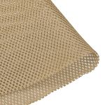 sourcing map Light Khaki Speaker Mesh Grill Stereo Fabric Dustproof 0.5x1.45M 20 x 57 inch