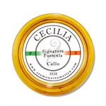 CECILIA ‘Signature formula’ Rosin for Cello, Rosin Specially Formulated Cello Rosin for Cello Bows (New ‘Liquid Form Blending Method’) (MINI (Half Cake))