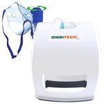 AmbiTech Portable Nebulizer Machine for Adults & Kids (2 Year Warranty, Made in India) Nebulizer (White, Gray)