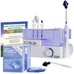 SinuPulse Elite Advanced Nasal Irrigation System, Pulsating Nasal Congestion Relief & Sinus Rinse Machine with 90 SinuAir Packets, Bonus Sinus Irrigator Tip, & Sinus Care eBook by Dr. Robert S. Ivker