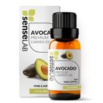 SenseLAB Avocado Oil - 100% Pure Extract Avocado Cold Pressed Carrier Oil Therapeutic Grade - Moisturizing Skin and Hair Care Oil (30 ml)