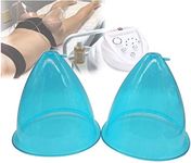 Large Vacuum Cupping Cup,1 Pair Women Body Shaping Massager Therapy Suction Cups for Butt Vacuum Vupping Machine Accessories,Blue(180ML)