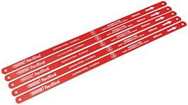 Draper Redline 300mm 5 Piece Hacksaw Blades | Carbon Steel Saw Accessories | 18 TPI to 24TPI | Metal Cutting Blades | 68414