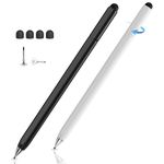 Stylus Pen for Touchscreen, 2 in 1 High Sensitivity Rotatable Disc Stylus for iPhone iPad Pro Tablets Samsung Tablets Chromebook All Universal Touch Screens(2Pack)