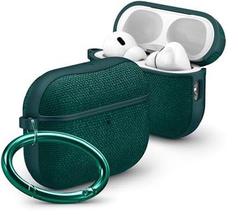 SPIGEN for AirPods Pro 3 Case, Urban Fit with Metal Carabiner Dual Tone Design Hard Fabric Coating Skin Protective PC Bumper Precise Cutouts Slim Protection Cover - Midnight Green