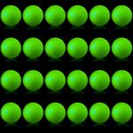 24 Pcs Glow in The Dark Golf Balls Fluorescent Glow Golf Balls Light up Golf Balls Long Lasting Bright Luminous Balls for Men Women Father Night Golf Gift