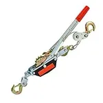 Segomo Tools 2 Ton Heavy Duty 3 Hook Steel Cable Dual Gear Power Ratchet Come Along Puller Tool | Cable Winch Puller | Cumalong | Come Along Winch Heavy Duty | 2 Ton Come Along Puller - POWERP2