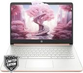 HP 14" HD Laptop | Back to School Limited Edition with 1 Year Microsoft 365 | Intel Quad-Core Processor | Long Battery Life | w/WOWPC Bundle | Windows 11 (Rose Gold, 8GB RAM | 576GB Storage)