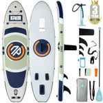Niphean Inflatable Paddle Board with StabilTrac Fin and Durable SUP Accessories, 10’ Paddleboards Inflatable Stand up Paddle Boards with Seat for Adults/Girls/Youth Versatile Yoga Paddle Board