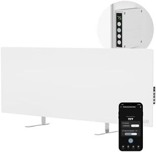 AENO Infrared Heater - With Thermostat - 700 Watt Energy Saving Panel Electric Heater - Smart Wall Mount or Freestanding Space Heater For Indoor with WiFi, Reddot Winner 2023, White