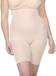 Naomi and Nicole Women's Plus-Size Unbelievable Comfort Hi Waist Thigh Slimmer Shapewear, Nude, 5X