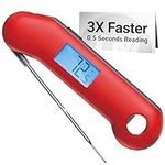 ThermoMaven F1 Turbo Meat Thermometer Digital - 3X Faster 0.5s Instant Read, Food Cooking Thermometer Precise ±0.3℃, IP67 Waterproof Magnetic, Brighter Backlight, Bottle Opener for Kitchen BBQ Grill