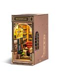 rowood Book Nook,DIY Book Nook Kits for Adults,3D Wooden Puzzle Bookend Miniature Kit,Bookshelf Insert Decor Alley,Wood Craft Hobbies for Women/Men,Birthday Bookstore