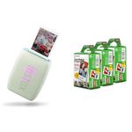 Fujifilm Instax Mini Link 3 Smartphone Printer Sage Green, with 60 Exposures