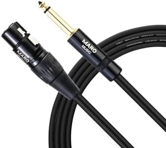 Maro XLR Female to 1/4 Inch (6.35mm) TRS Cable, XLR to Quarter inch Female Interconnect Balanced Microphone Cable Compatible or Speakers, Mixers, AMP, Guitar, 30FT