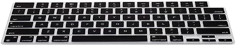 kwmobile Keyboard Cover Compatible with Apple MacBook Air 15 2023 M2 (A2941) - Keyboard Cover US English QWERTY - Black