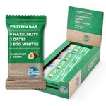 The Protein Kitchen 100% Natural Protein Bars (12 x 55g) - No Added Sugar, Nutritional Protein Bars - Hazelnuts & Cocoa - Egg Whites from Free Range Chickens, Low Calorie Protein Bars, Snack Bars