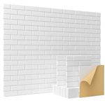 Soundproofing Panels, Kuchoow Sound Proof Panels for Walls, 12 Pack High Density Acoustic Panels Sound Absorbing Self-Adhesive, Acoustic Wall Panels for Walls Door Ceiling 12" X 12" X 0.4" White