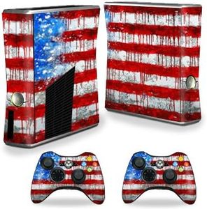 MightySkins Skin for X-Box 360 Xbox 360 S Console - Colors Dont Run | Protective, Durable, and Unique Vinyl Decal wrap Cover | Easy to Apply, Remove, and Change Styles | Made in The USA