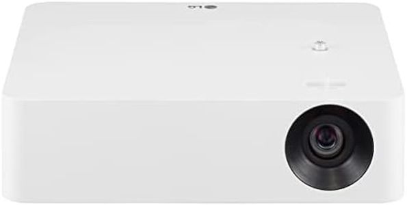 LG PF610P Full HD 1080p LED Portable Smart Home Theater Cinema Projector, HDR10, 1000 ANSI Lumens, 4 Channel LED
